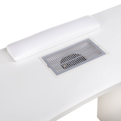 Manicure table with mounting hole BD-3425+O White - BVShop