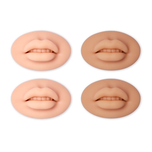 Swiss Color 3D Practice Lip Soft Silicone Light/Dark Set 4pcs - BVShop