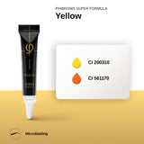 PhiBrows SUPER Yellow Microblading Pigment 5ml – pigment colour and composition chart