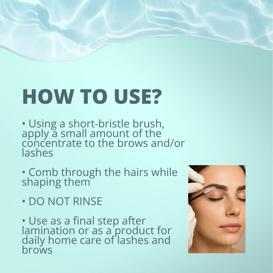 Brow and lash amino acid concentrate for conditioned look