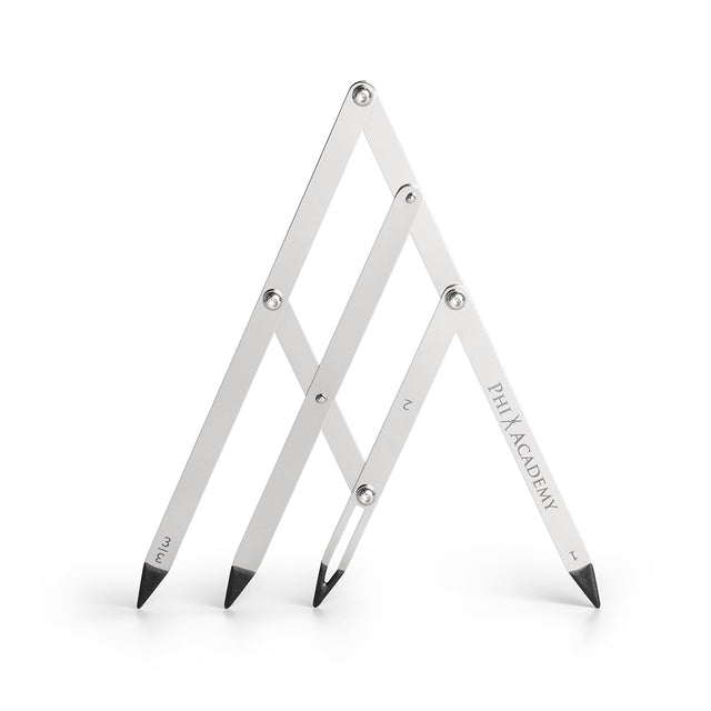 PhiBrows PhiCompass Golden Ratio Divider on a light background