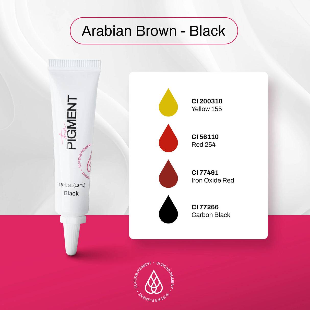 The Pigment Microblading Arabian Brown-Black Pigment 10ml