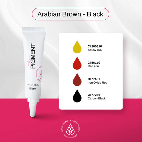 The Pigment Microblading Arabian Brown-Black Pigment 10ml - BVShop