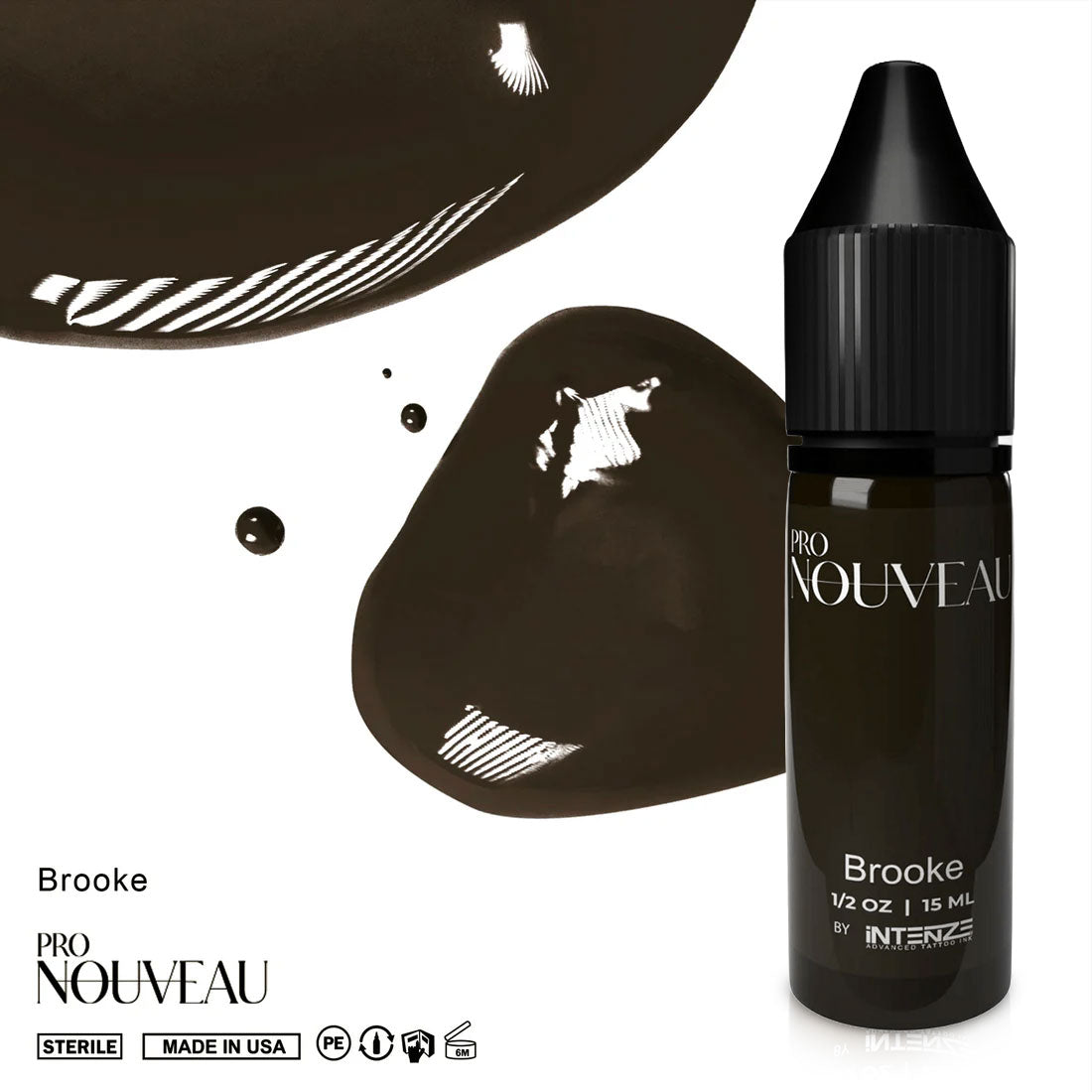 Pigmentos para cejas Pro Nouveau de Intenze Brooke 15ml