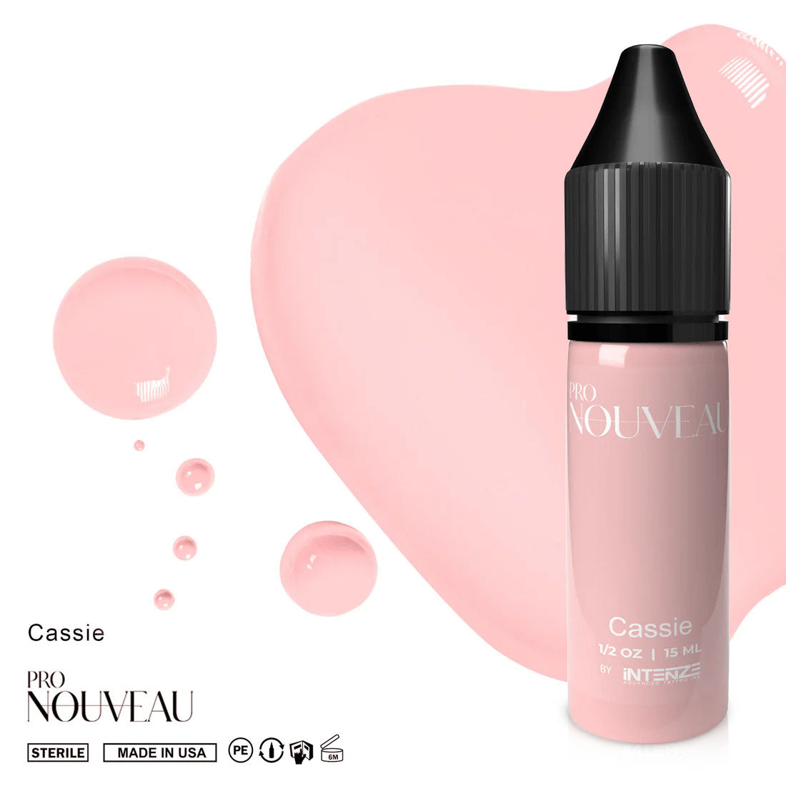 Pigmentos para labios Pro Nouveau Blush de Intenze Cassie 15ml