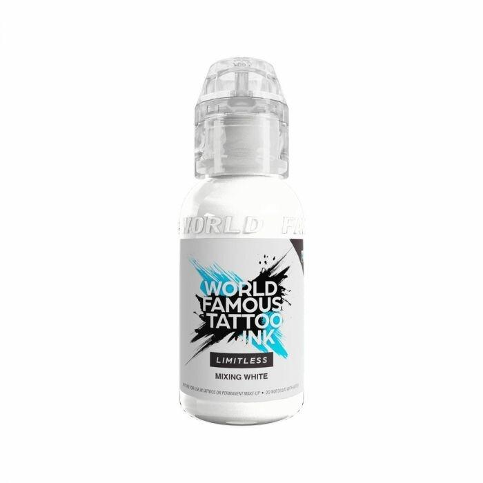 Tinta para tatuajes blanca World Famous Limitless para mezclar 30ml