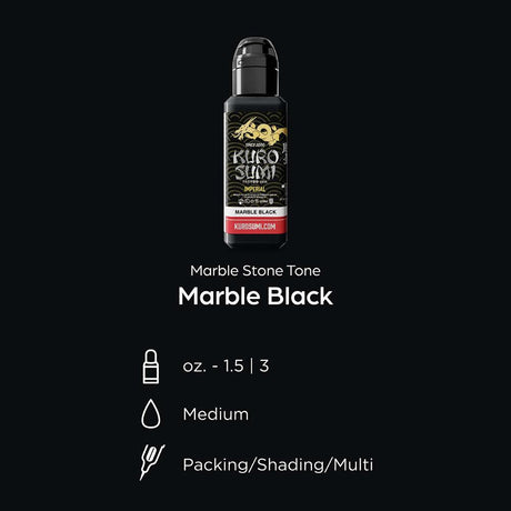 Tinta para tatuajes Kuro Sumi Imperial Mármol Negro 44ml
