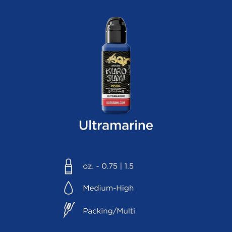 Tinta de Tatuaje Imperial Kuro Sumi Ultramarino