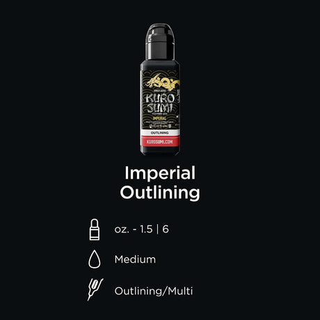 Tinta de Tatuaje Kuro Sumi Imperial Imperial para Contornos