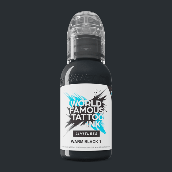 Tinta de Tatuaje Limitless Caliente Negro 1 30ml Mundialmente Famosa