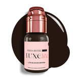 Perma Blend Luxe Lite Blackish Brown pigment texture for PMU brows