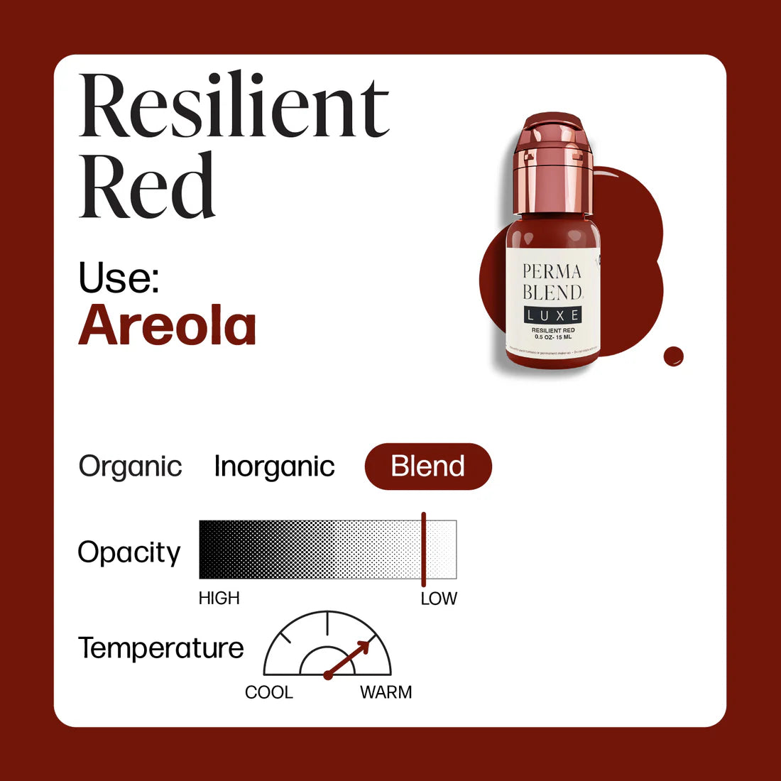 Perma Blend LUXE Inagotable Areola Resistente Rojo 15ml