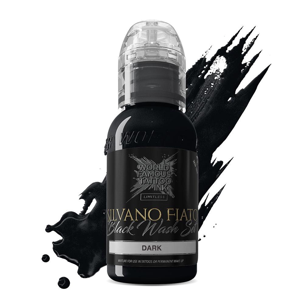Tinta de Tatuaje Limitless Famosa Mundial Silvano Fiato Blackwash Dark 30ml