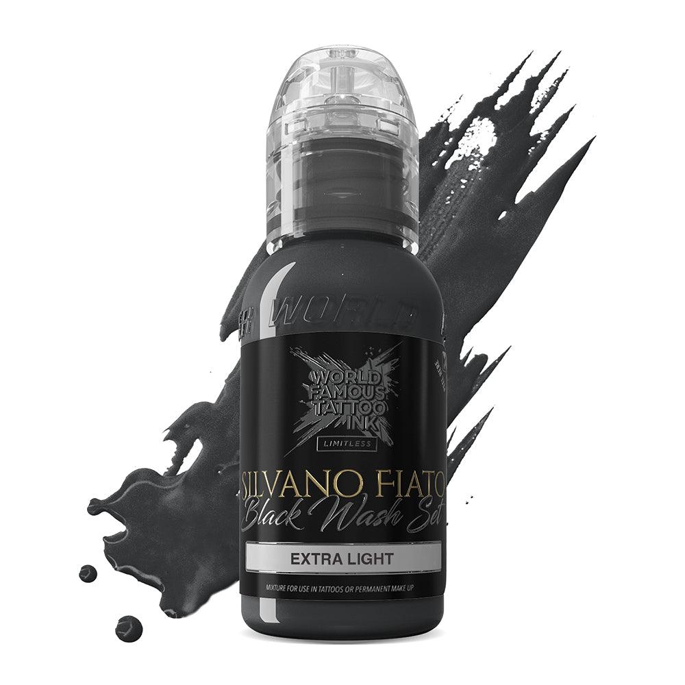 Tinta de Tatuaje Limitless Famosa Mundial Silvano Fiato Blackwash Extra Ligera 30ml