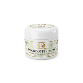 Skin Monarch Ink Booster Balm 30ml, tarro blanco cerrado con etiqueta frontal
