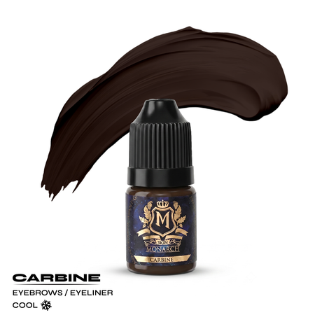 Skin Monarch Carbine cool dark brown eyebrow PMU pigment 5ml