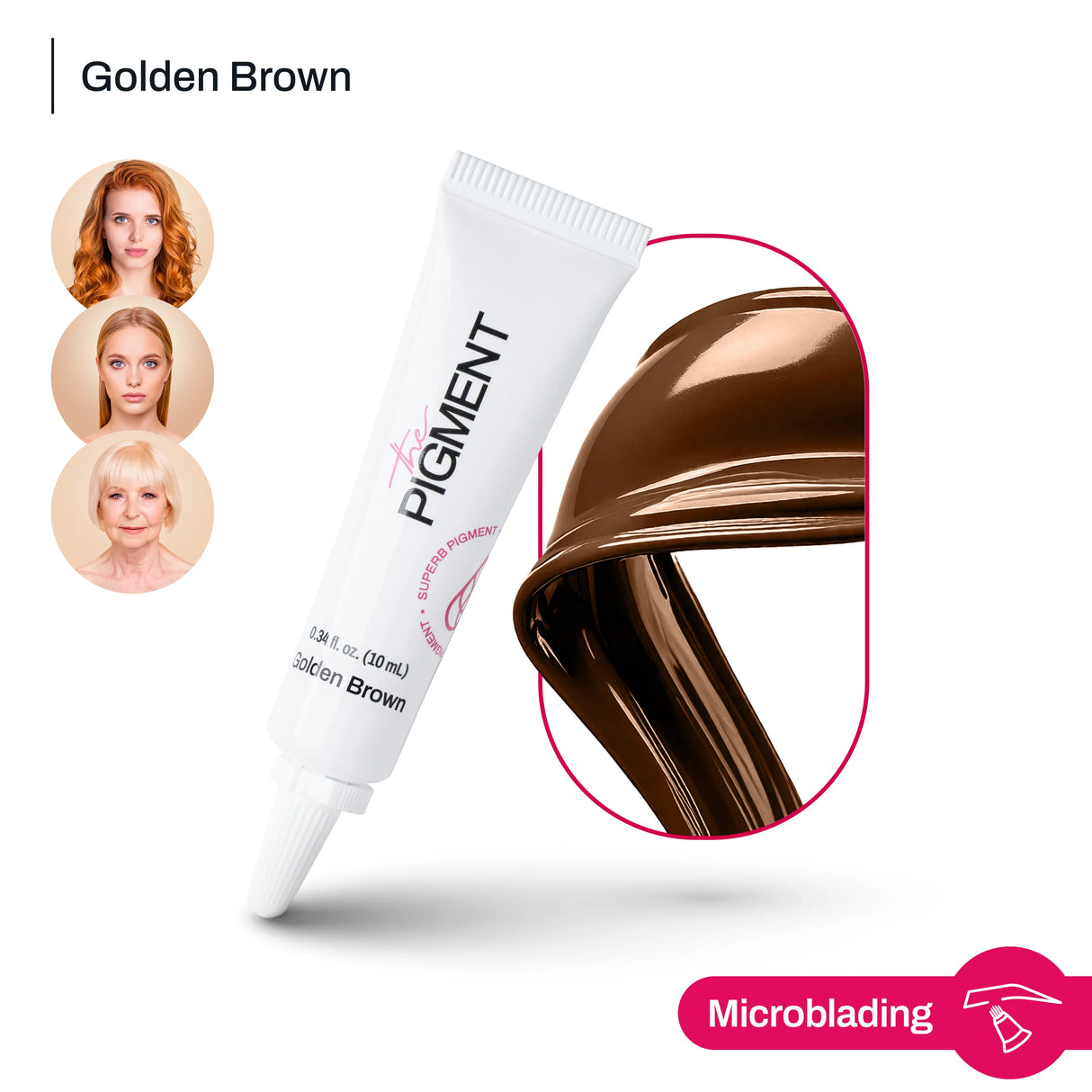 The Pigment Microblading Golden Brown Pigment 10ml