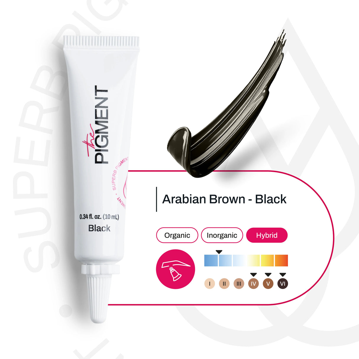 The Pigment Microblading Arabian Brown-Black Pigment 10ml