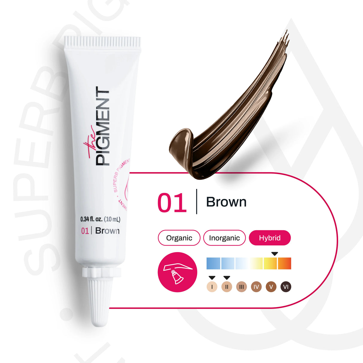 The Pigment Microblading Brown 1 Pigment 10ml - BVShop