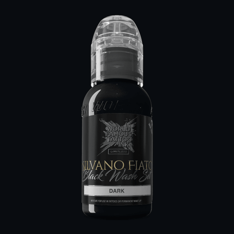 Tinta de Tatuaje Limitless Famosa Mundial Silvano Fiato Blackwash Dark 30ml