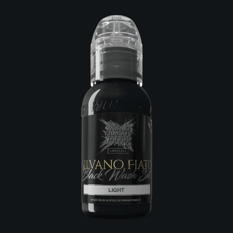 Tinta de Tatuaje Limitless Famosa Mundial Silvano Fiato Blackwash Light 30ml