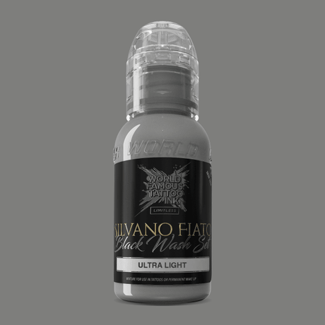 Tinta de Tatuaje Limitless Famosa Mundial Silvano Fiato Blackwash Ultra Ligera 30ml