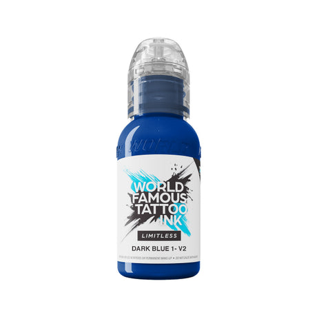 World Famous Limitless Tattoo Ink Dark Blue 1 v2 (30ml)