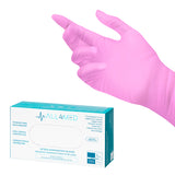 All4med disposable diagnostic nitrile gloves pink p - BVShop