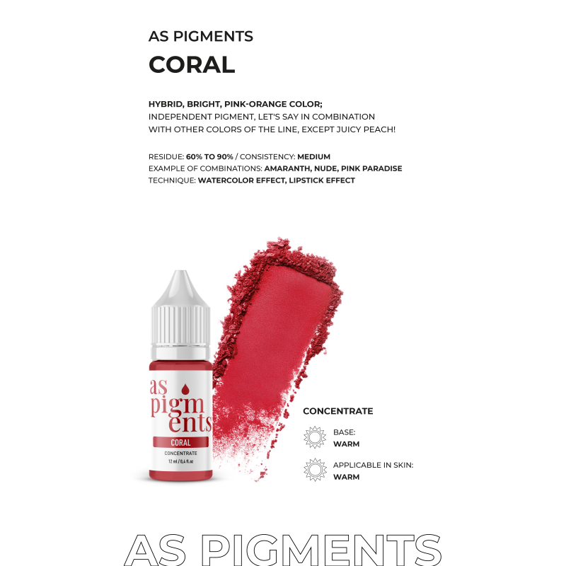Set de Concentrado AS COMPANY (Pigmentos AS) 6 piezas/6ml