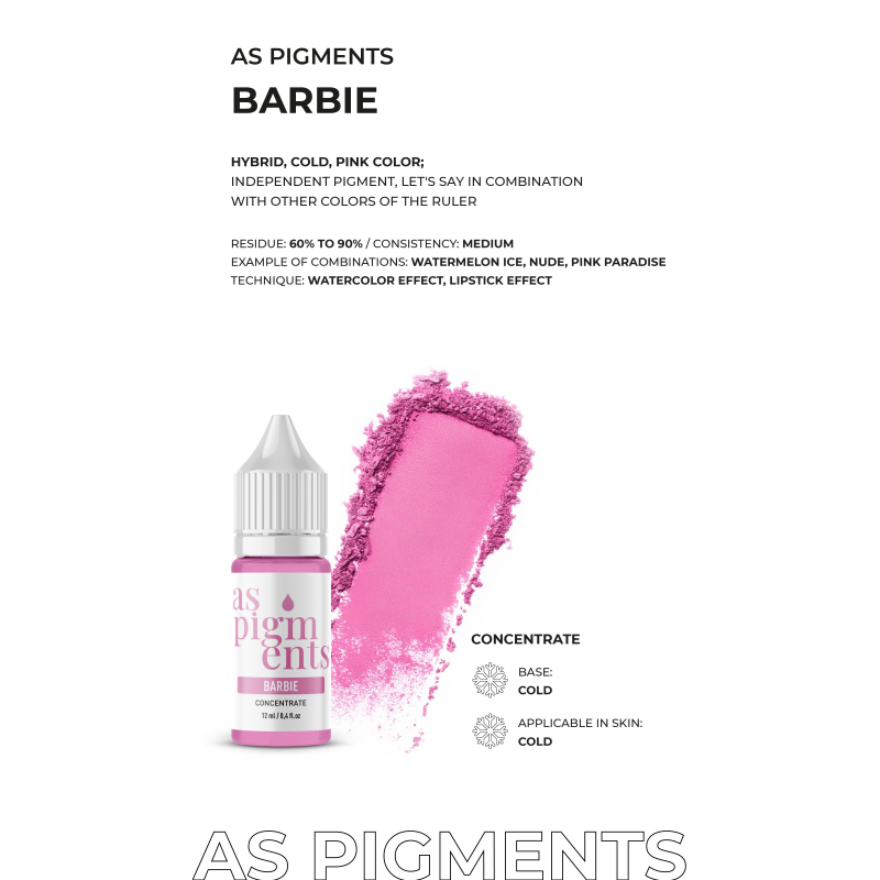 Set de Concentrado AS COMPANY (Pigmentos AS) 6 piezas/6ml