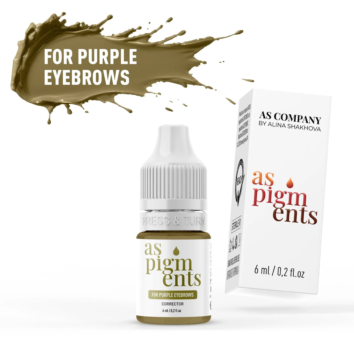 AS COMPANY Para Cejas Moradas / Corrector (Pigmentos AS) 6/12ml