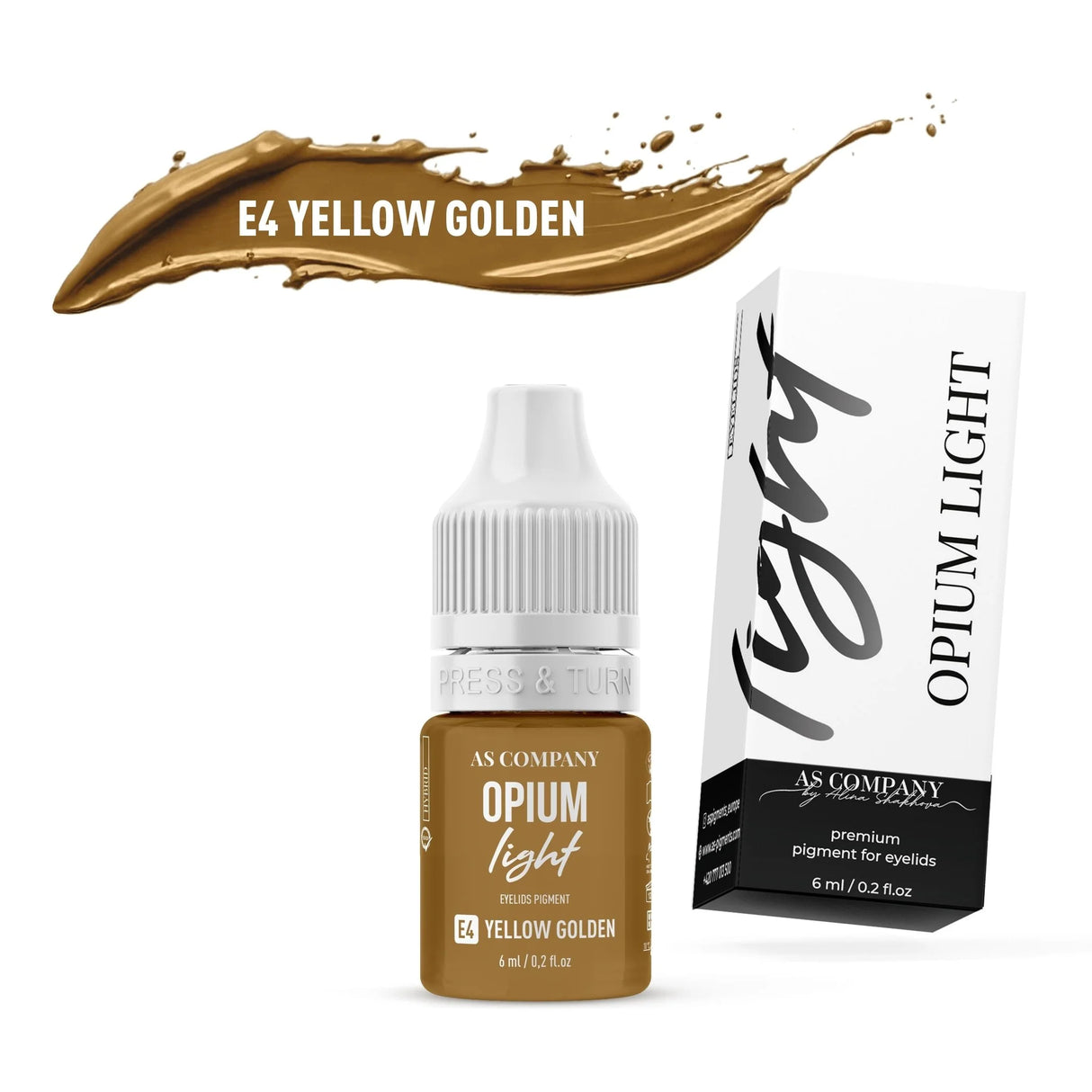 Set de párpados híbridos AS COMPANY (Opium Light) 6 piezas/6 ml