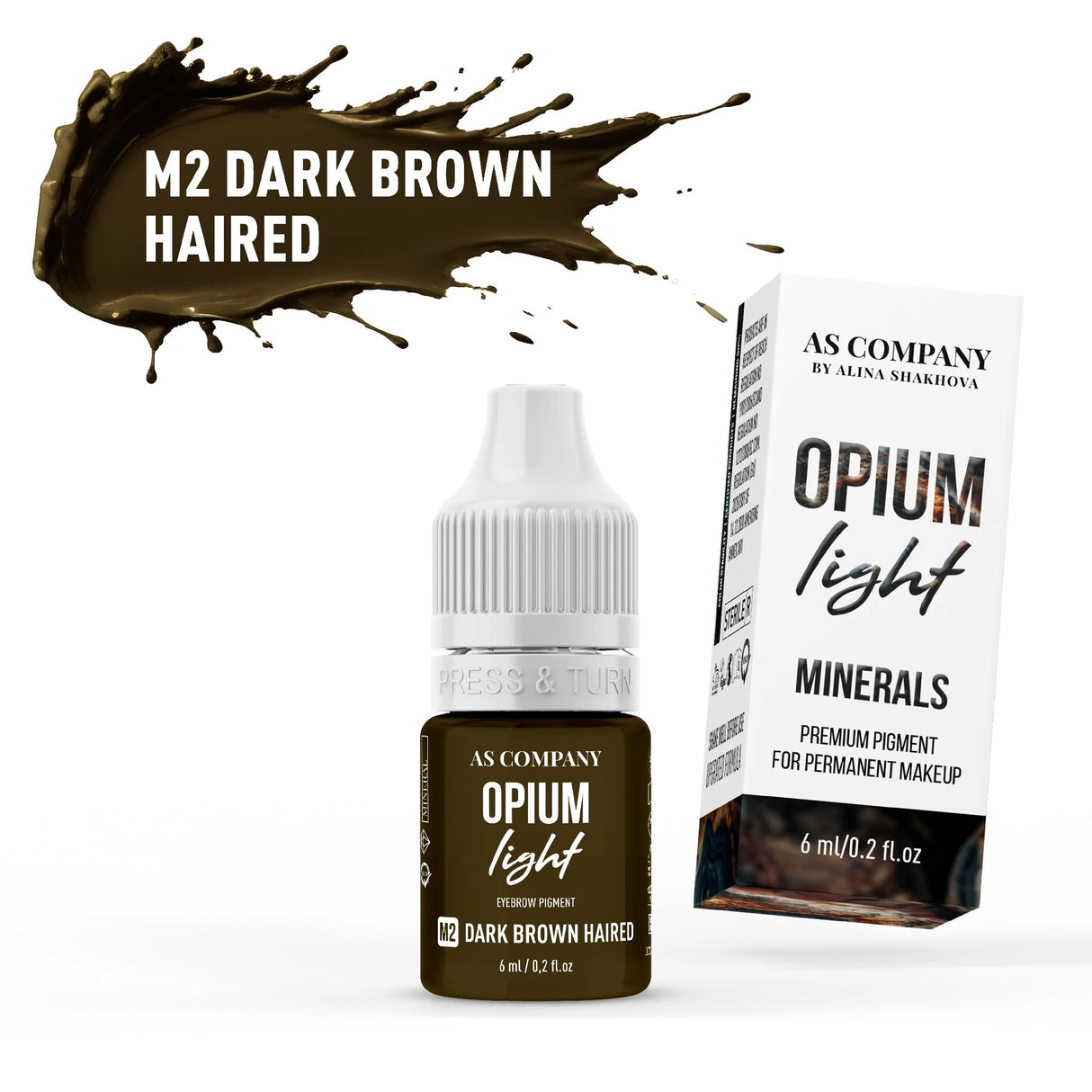 COMO COMPAÑÍA M2-Cabello Marrón Oscuro Mineral (OPIUM LIGHT) 6/15ml