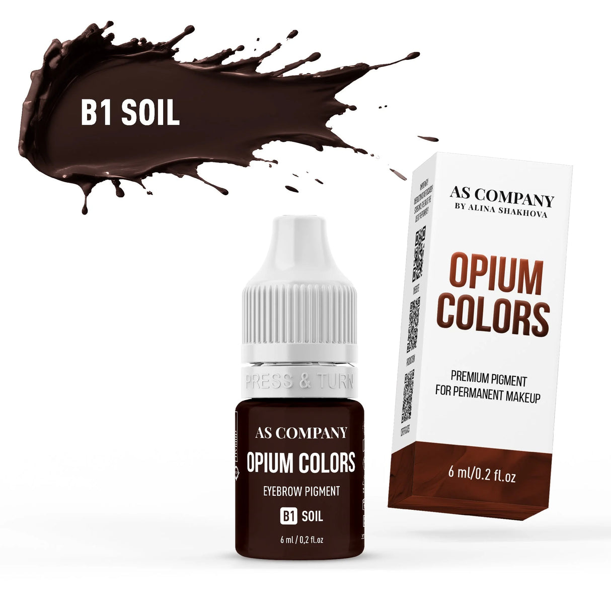 Set de cejas AS COMPANY (Colores Opio) 6 piezas/6ml