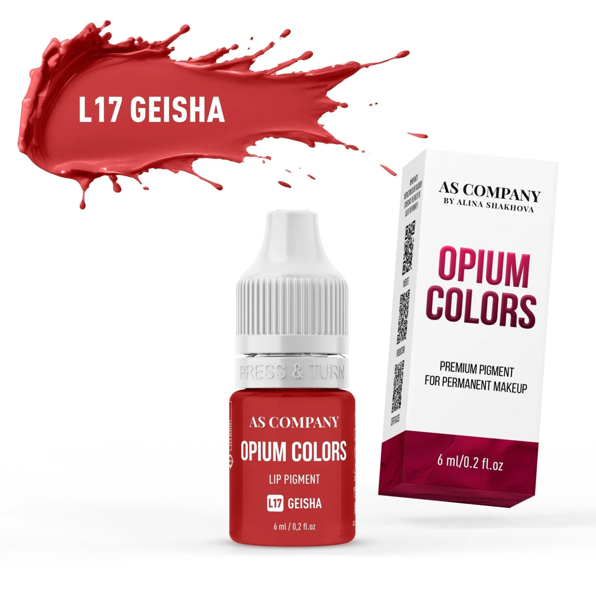 AS COMPANY Lip Set Opium Corols Hybrid/Organic 6pcs/6ml
