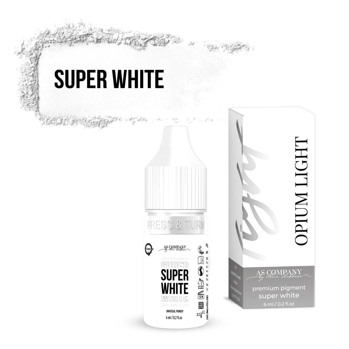 PIGMENTO UNIVERSAL BLANCO SUPER DE LA EMPRESA (OPIUM LIGHT) 6/15ml