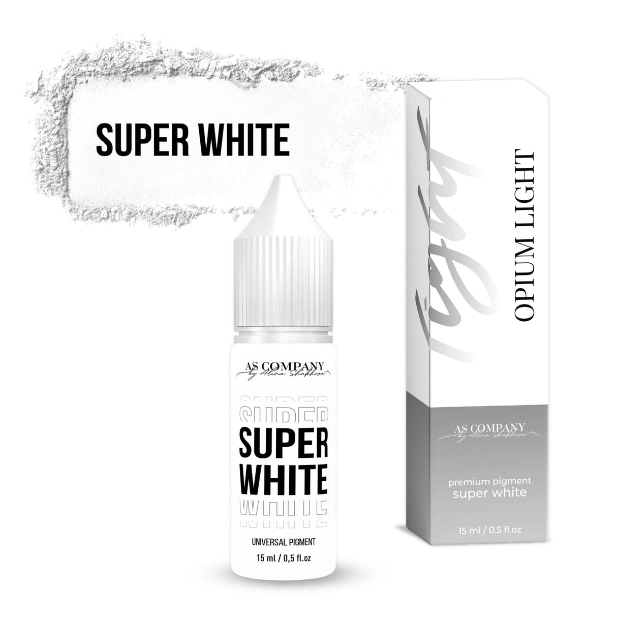PIGMENTO UNIVERSAL BLANCO SUPER DE LA EMPRESA (OPIUM LIGHT) 6/15ml