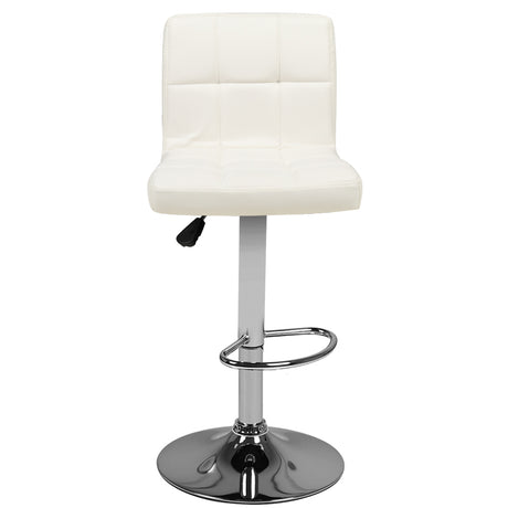 Bar stool m06 quilted adjustable white - BVShop