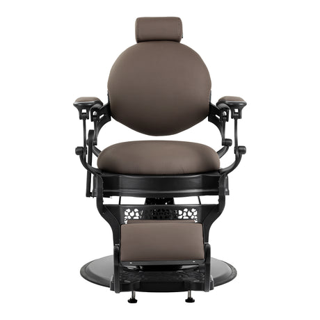 Barber chair Gabbiano Niccolo brown buttonless - BVShop
