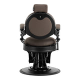 Barber chair Gabbiano Niccolo brown buttonless - BVShop