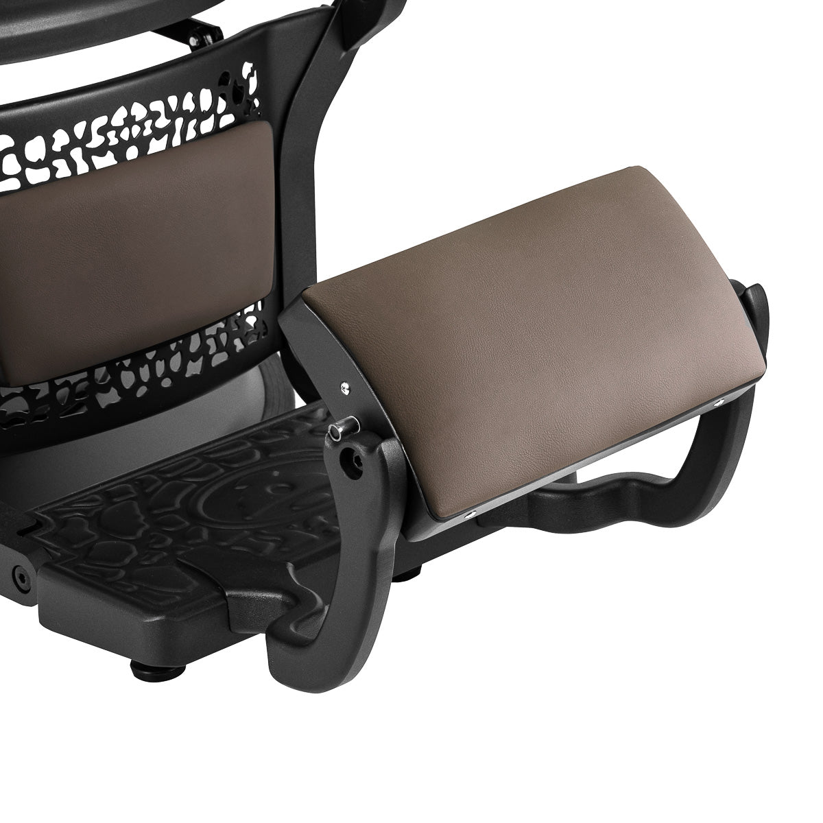 Barber chair Gabbiano Niccolo brown buttonless - BVShop