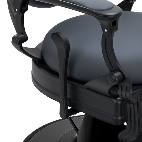 Barber chair Gabbiano Niccolo graphite buttonless - BVShop