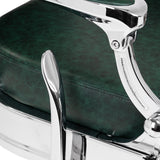 Barber chair Gabbiano President green Chrom - BVShop
