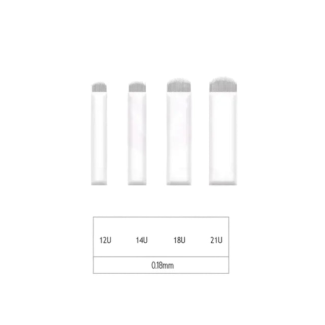 Biomaser 18U 0.18mm U-Shape Microblading Needle for Brow Procedures