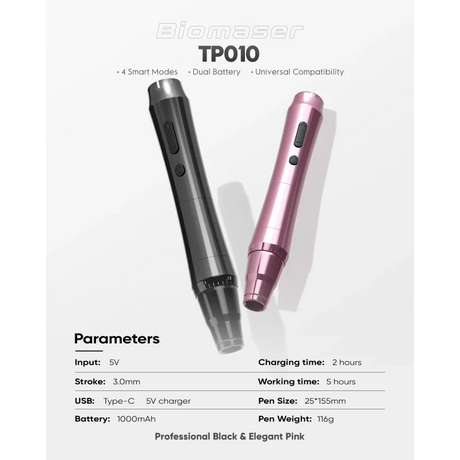 Kit máquina pen inalámbrica Biomaser TP010