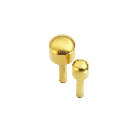 Caflon® pendientes mini estériles de oro