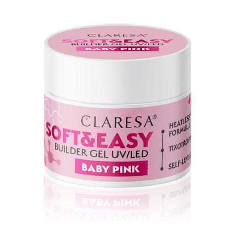 Claresa builder gel Soft & Easy gel baby pink 12g - BVShop