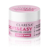 Claresa builder gel Soft & Easy gel milky pink 45g - BVShop