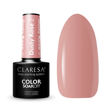 CLARESA Hybrid nail polish DUSTY ROSE 2 -5g - BVShop