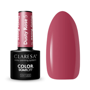 CLARESA Hybrid nail polish DUSTY ROSE 5 -5g - BVShop